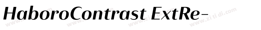HaboroContrast ExtRe字体转换